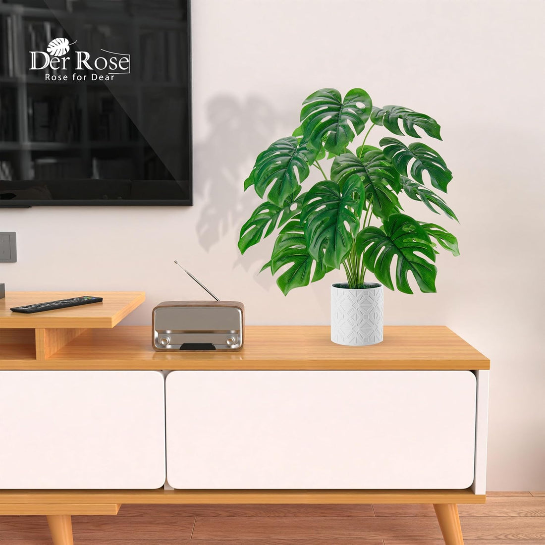 NutzpflanzenDer Rose Kunstpflanze 71 cm für Boho Deko