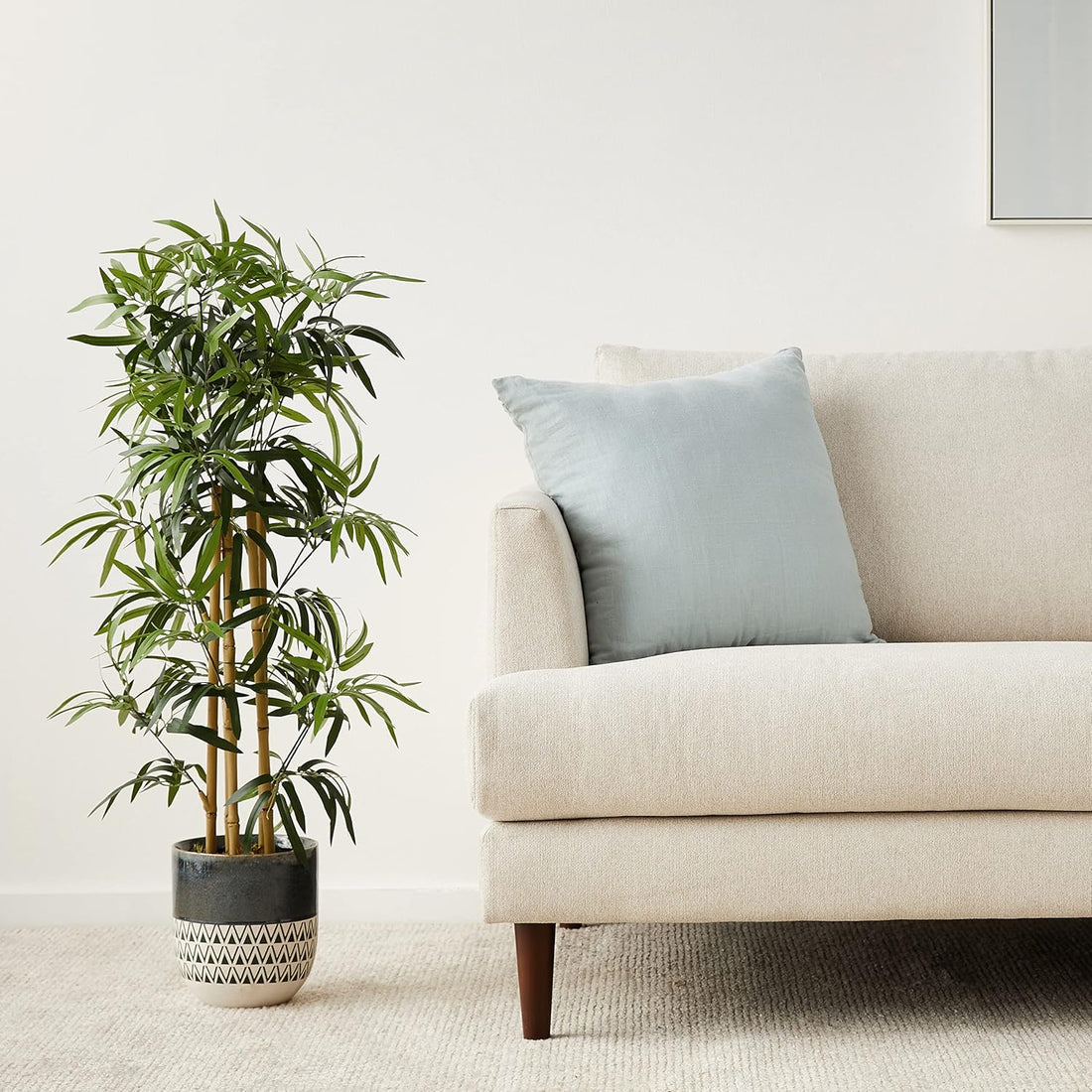 Nutzpflanzen Künstliche Bambuspflanze 100 cm für Wohnzimmer